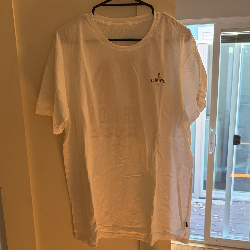 White Graphic Crewneck T-Shirt - Men's